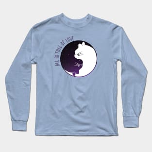 Yin Yang Cat Long Sleeve T-Shirt